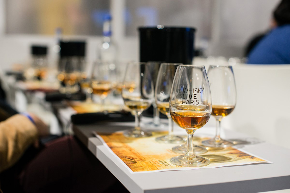 Glas med whisky från Whisky Live Paris 2018