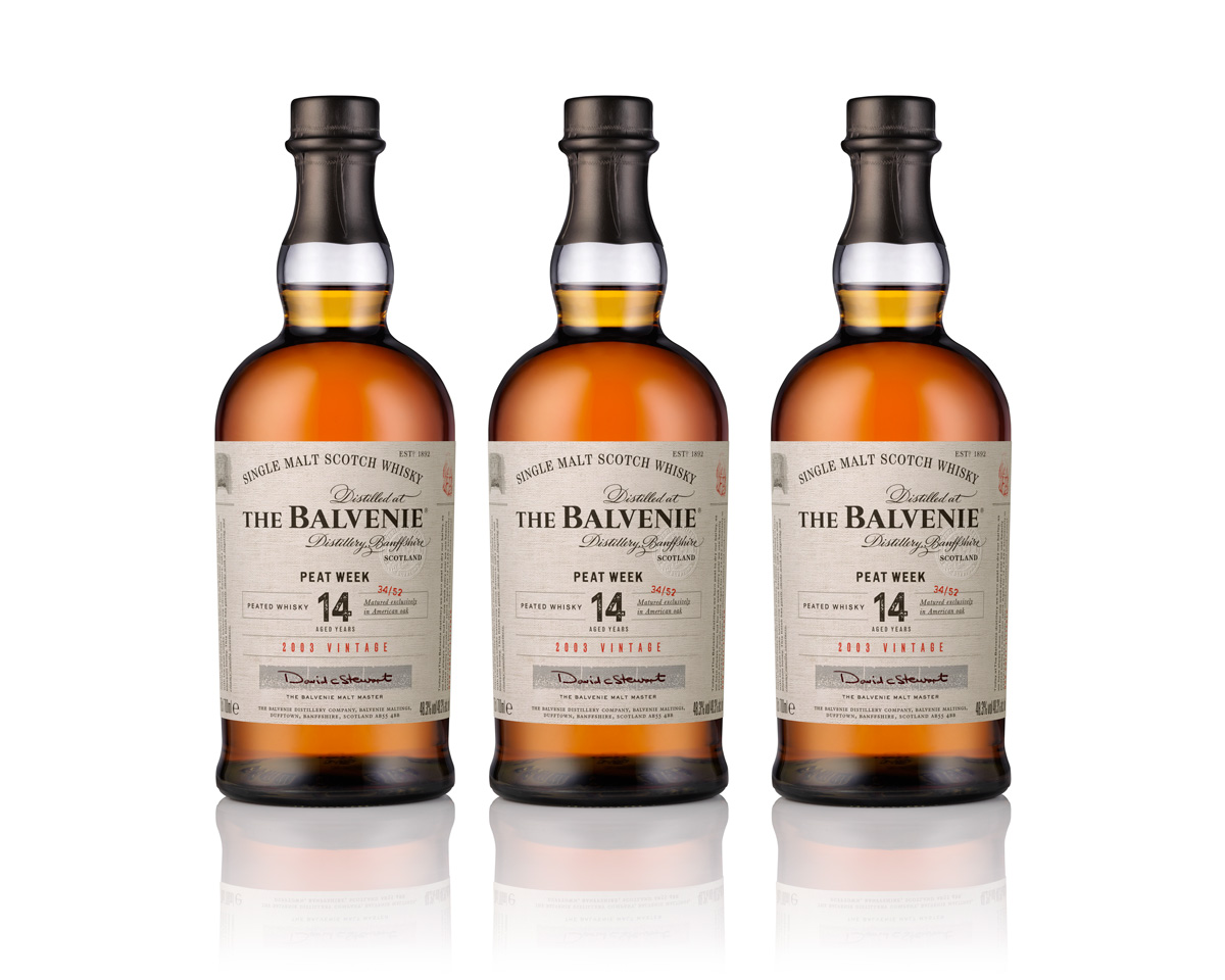 The Balvenie Peet Week 2018 (2003 vintage) i en spontant ansamlad liten trio (diskret skuggad)